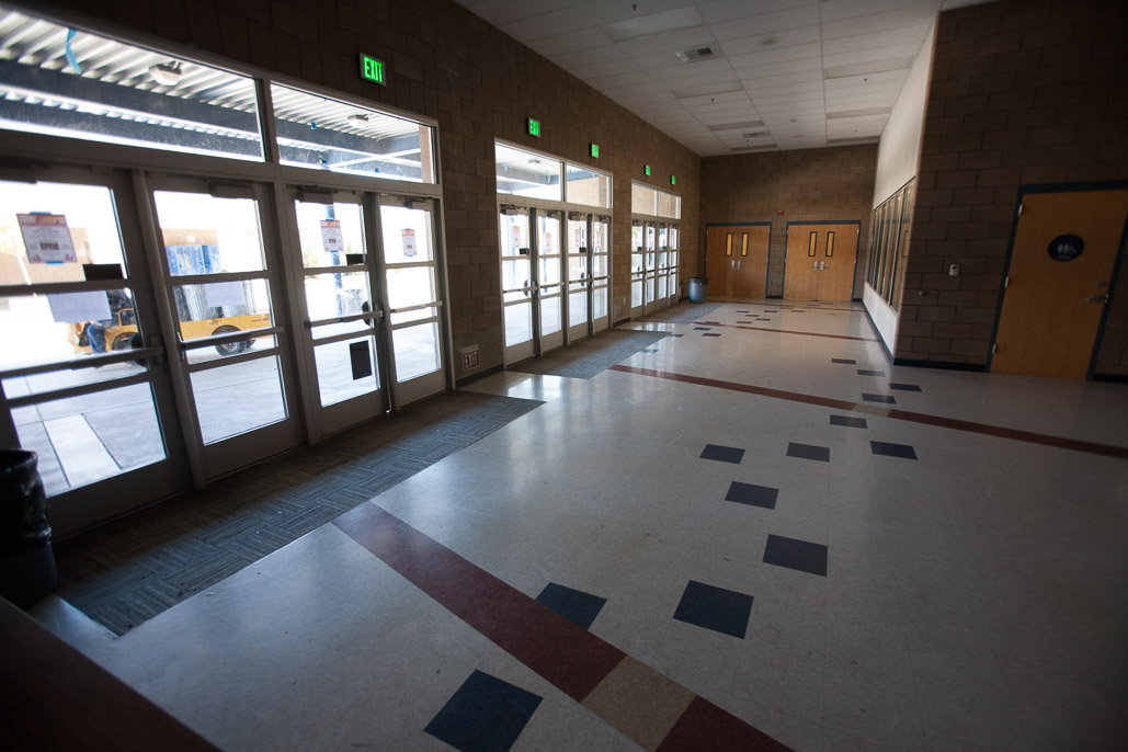 Entrance, Lobby and Doors to Small Gymnasium